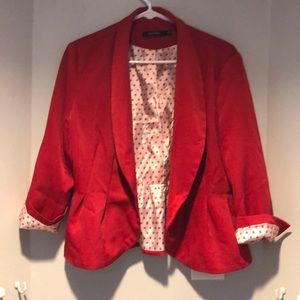 ✨everything 2/$15✨ Red peplum blazer